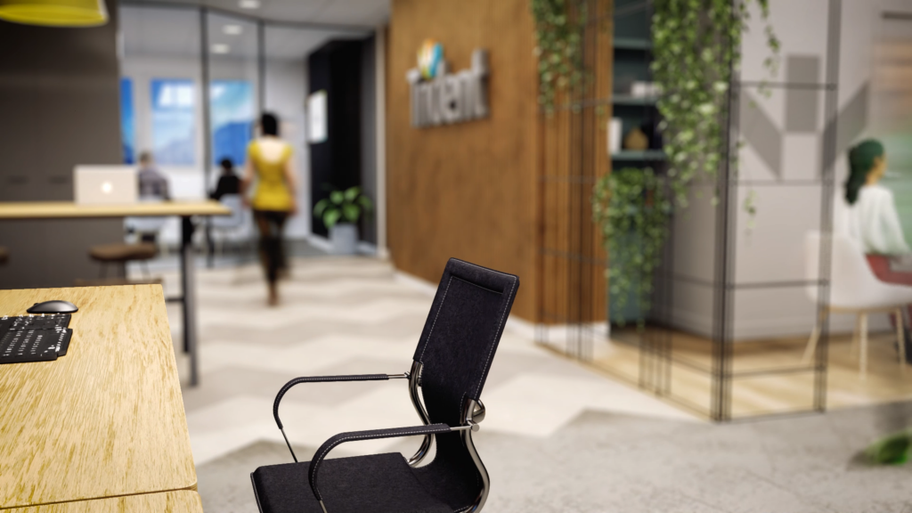 3D modelling and CGI renders of proposed office refit for Trident.